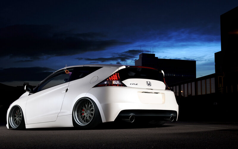 White Honda Cr-z Car — Dramatic