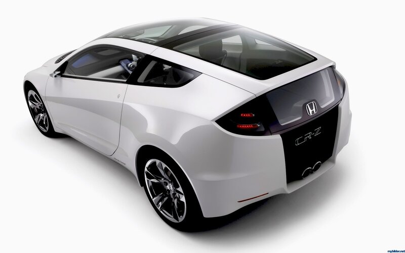 White Honda CR-Z concept car