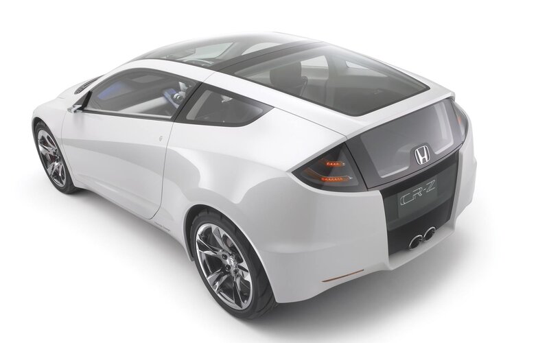 White Honda CR-Z concept car