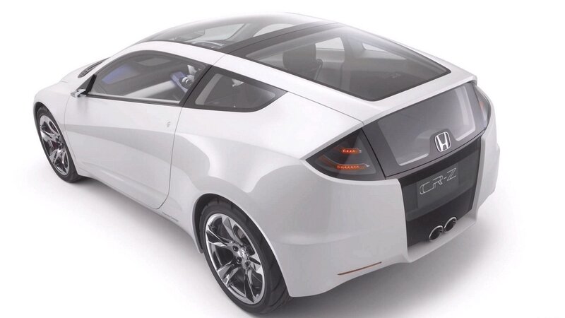 White Honda CR-Z concept car
