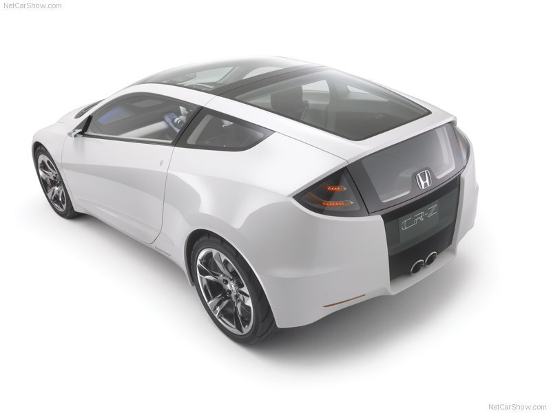 White Honda CR-Z concept car