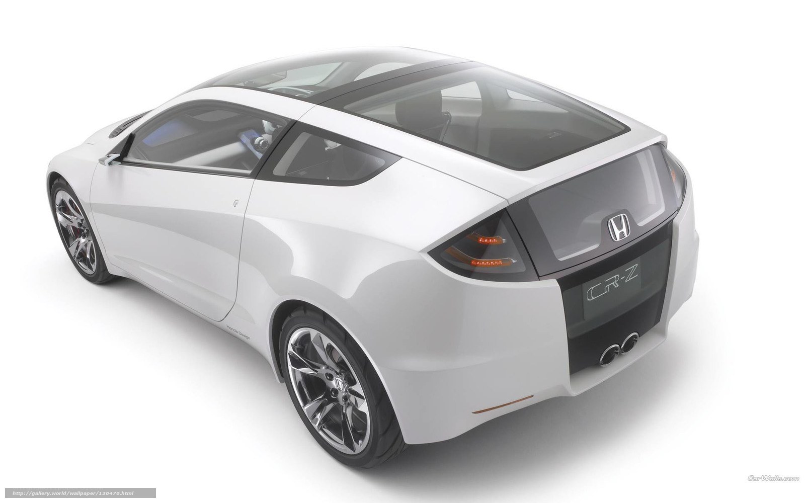 White Honda CR-Z concept car