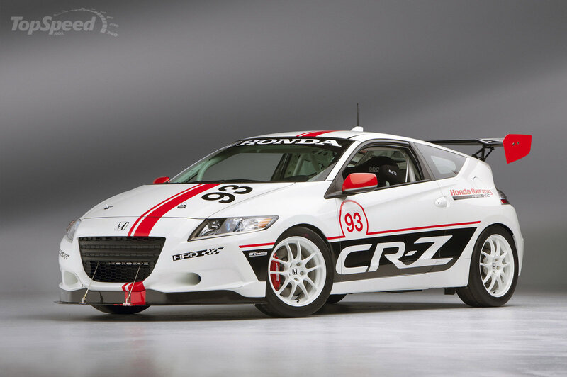 White Honda CR-Z Race Car