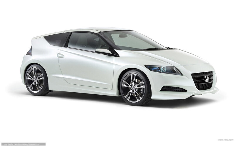 White Honda CR-Z sports car