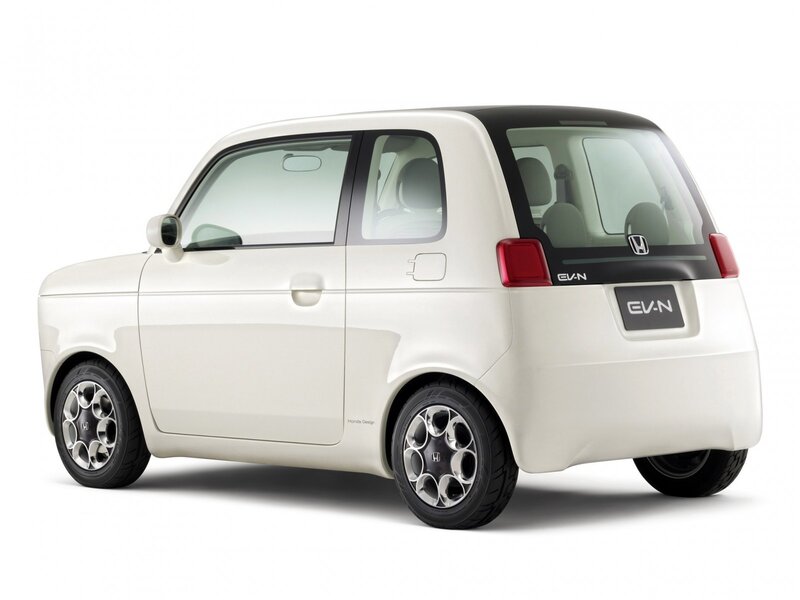 White Honda EV-N concept car