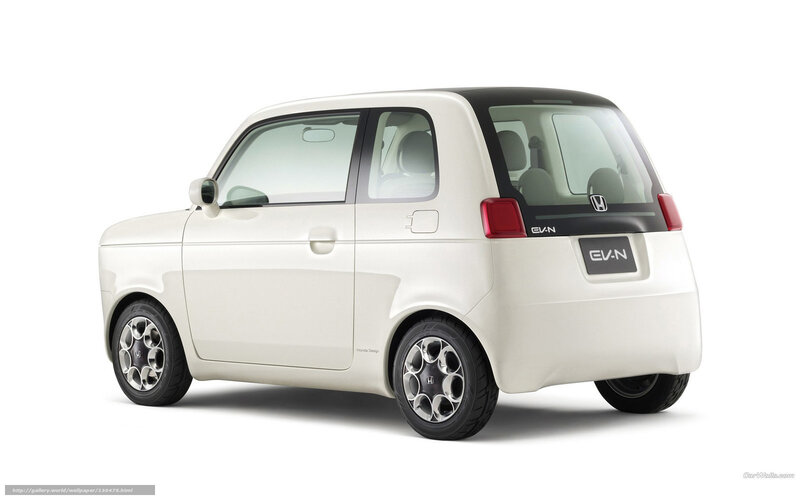 White Honda EV-N concept car
