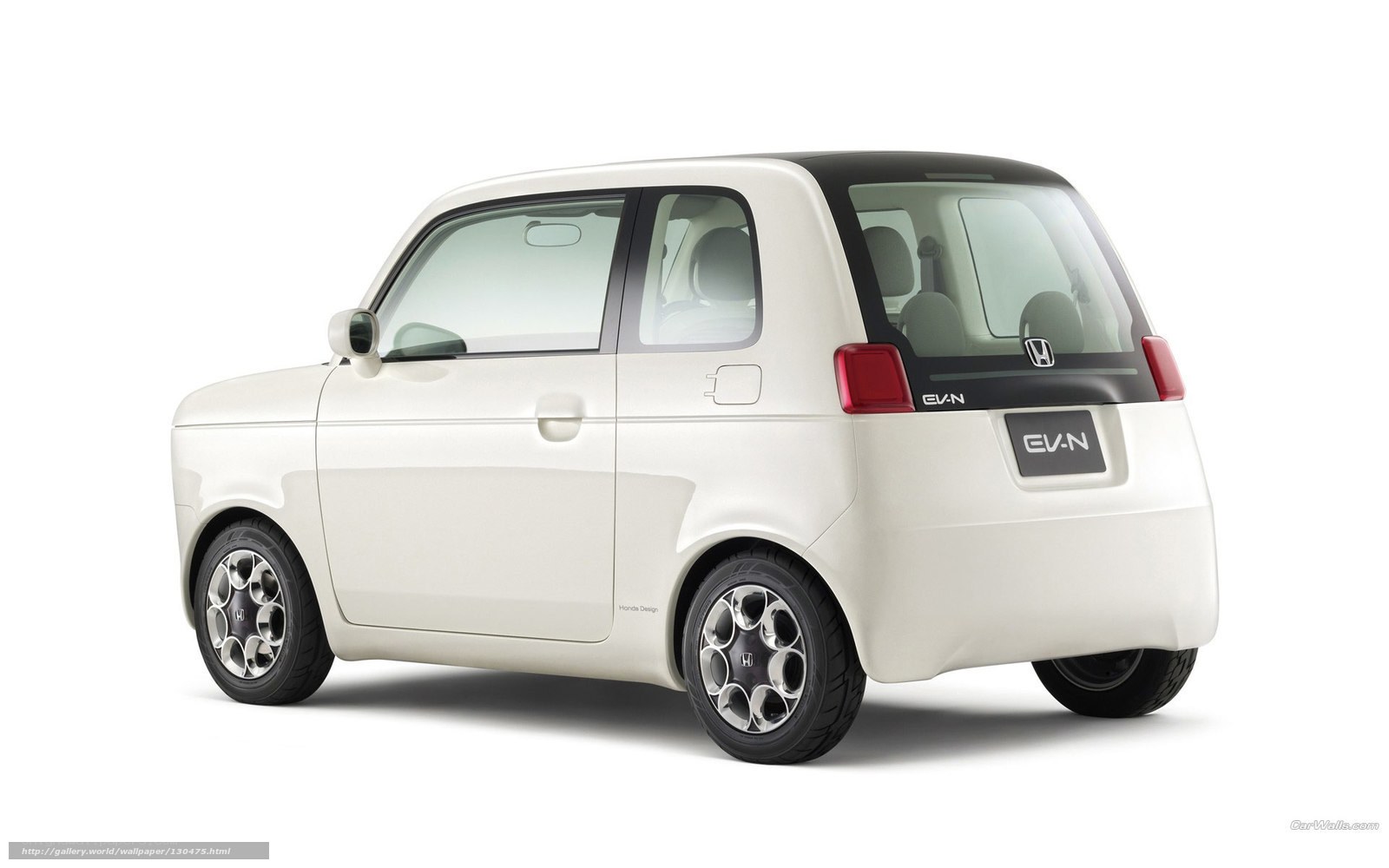 White Honda EV-N concept car