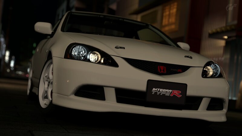 White Honda Integra Type R