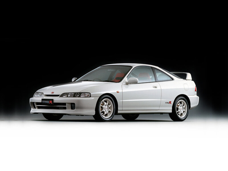 White Honda Integra Type R — Dramatic