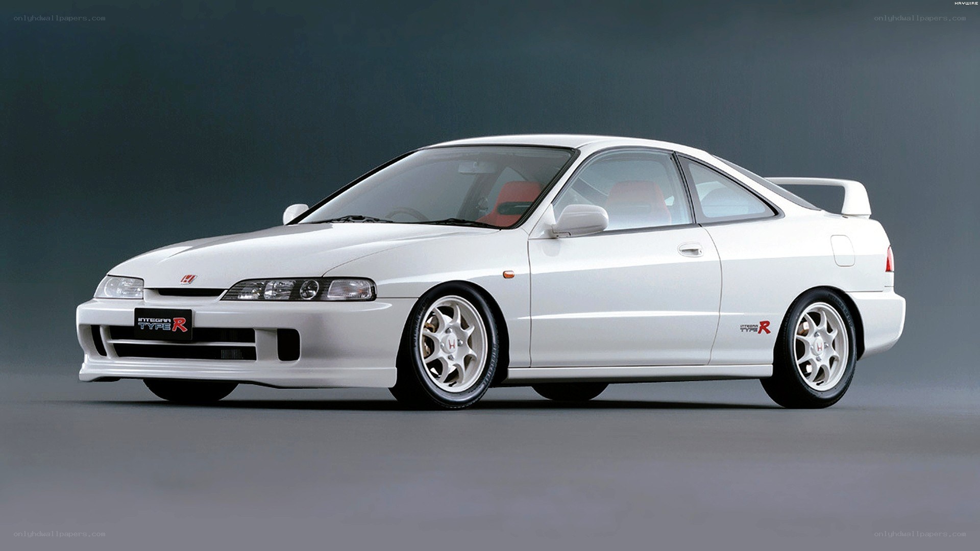 White Honda Integra Type R