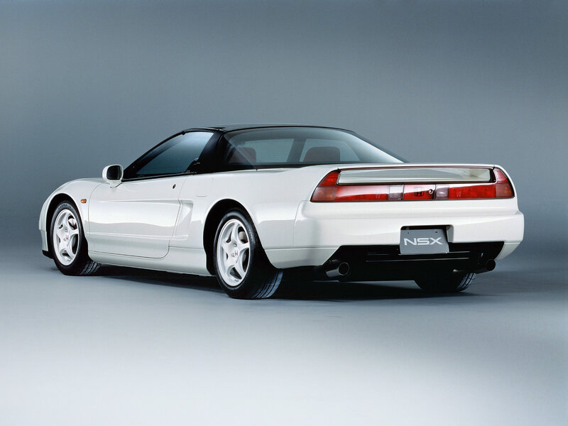 White Honda NSX Car