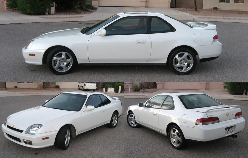white honda prelude cars