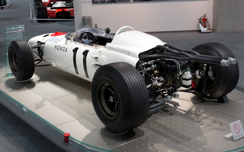 White Honda Race Car