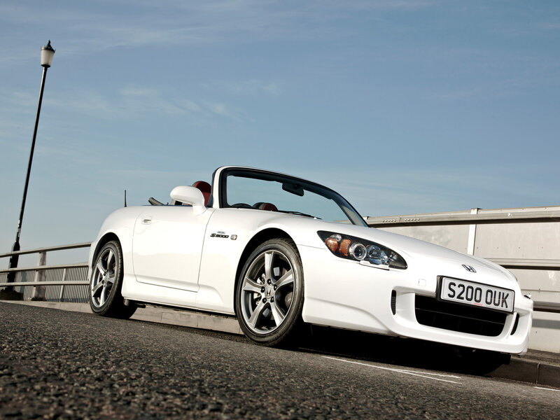 White Honda S2000 Car — Calm