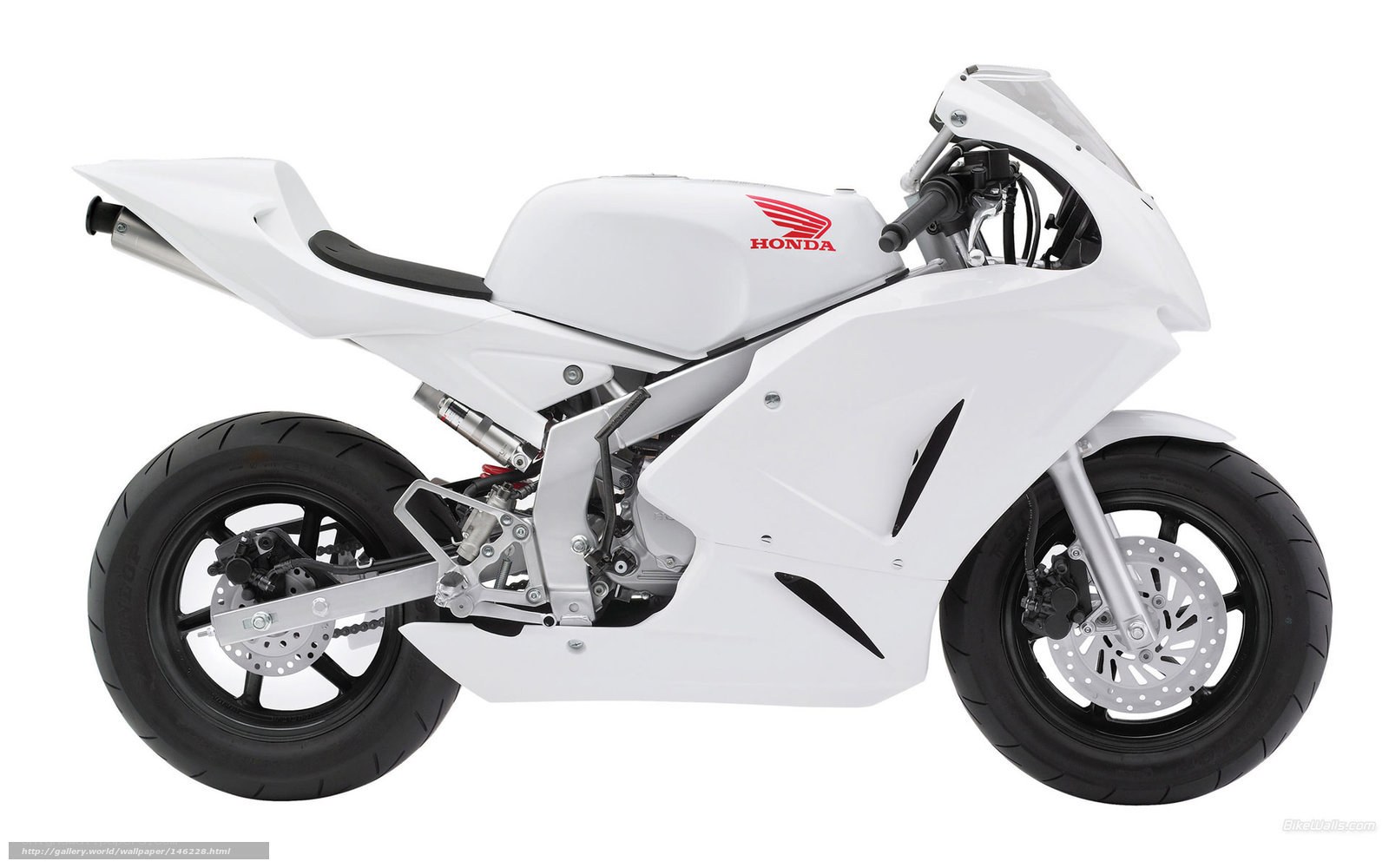 white honda sport motorcycle