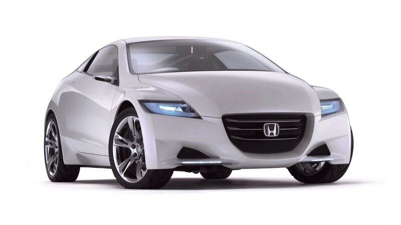 White Honda sports car