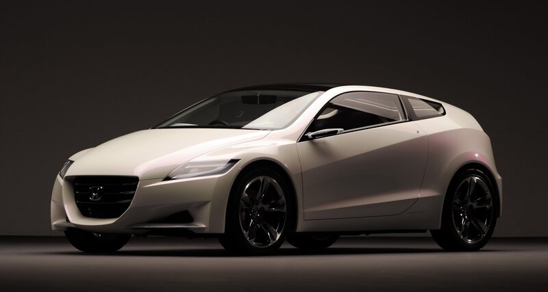 White Honda sports car
