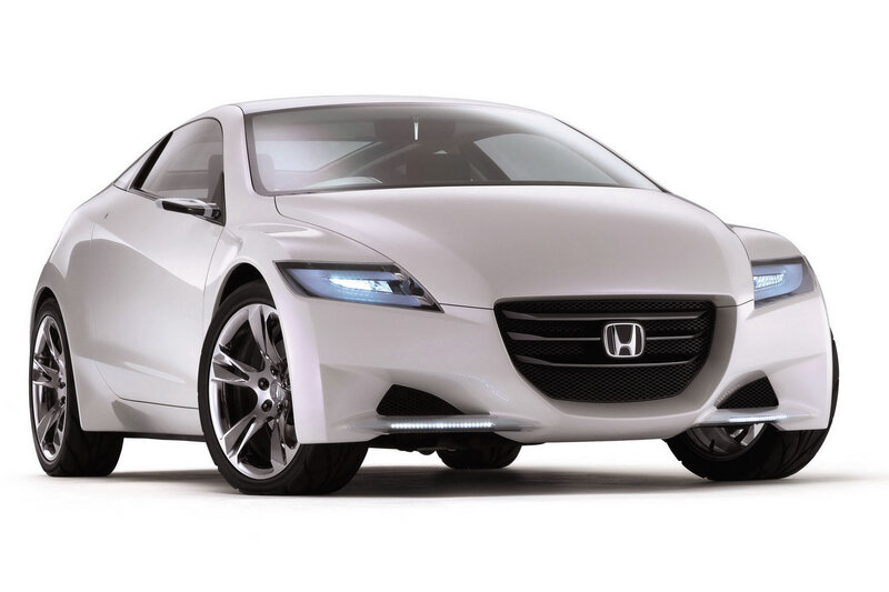 White Honda sports car