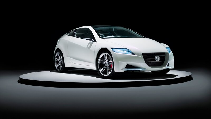 White Honda sports car