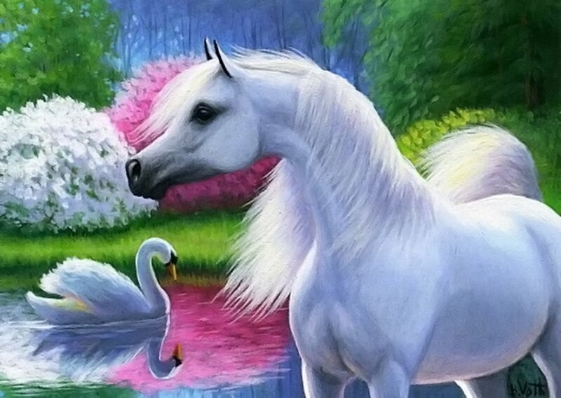 White Horse and Swan