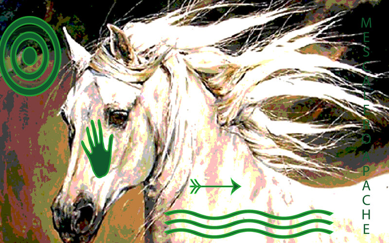 White Horse Head — Green, Dynamic
