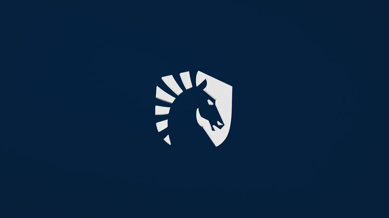 White Horse Head Logo — Blue