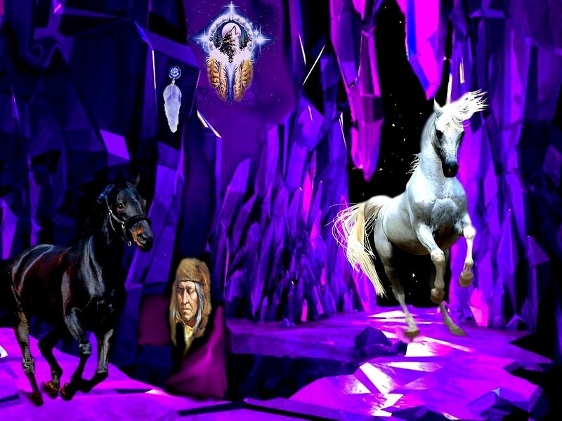 White Horse in Cave