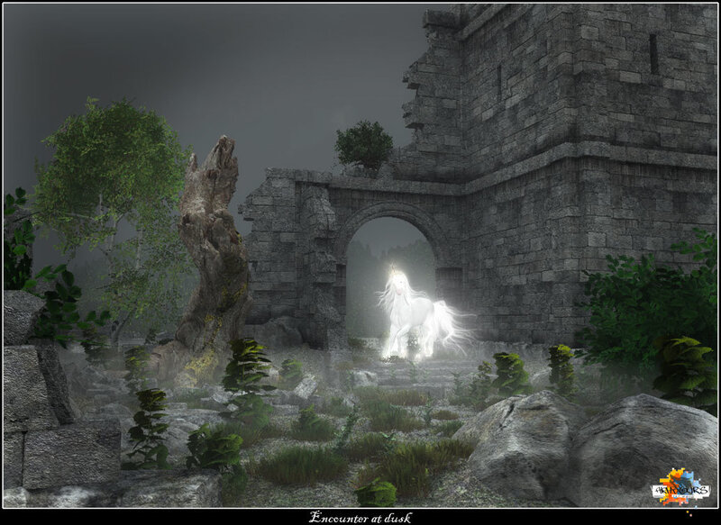 White Horse in Ruins