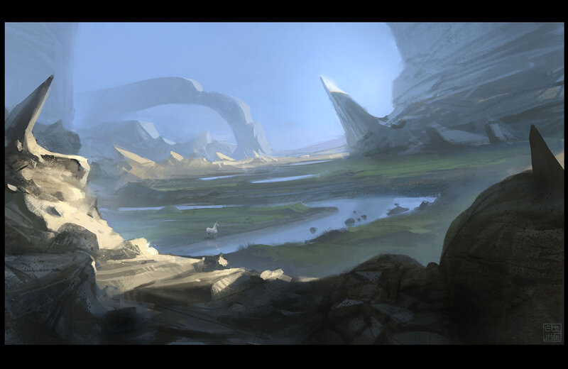 White Horse in Valley