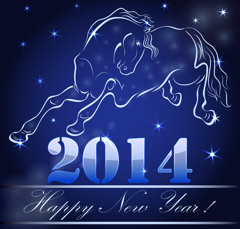 White Horse Outline
