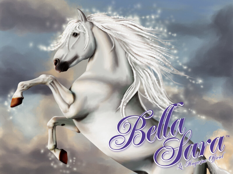 White Horse Rearing — Dramatic, Digital Art