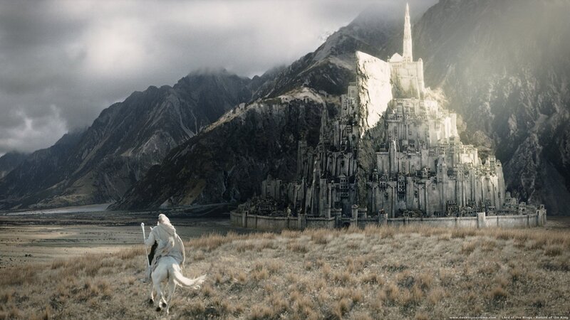 White Horse Rider — Gray