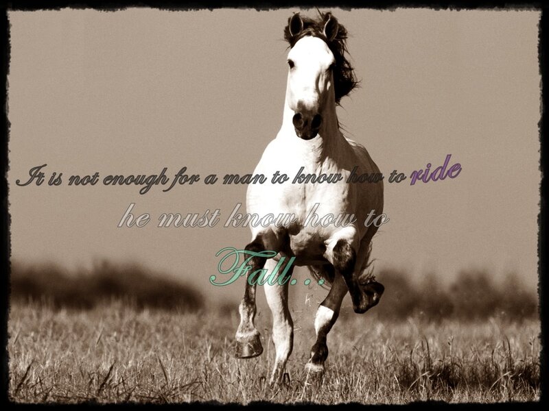 White Horse Running — Brown, Dramatic, Photograph, Grass