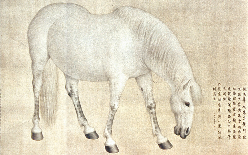 White Horse Standing — Calm, Painting