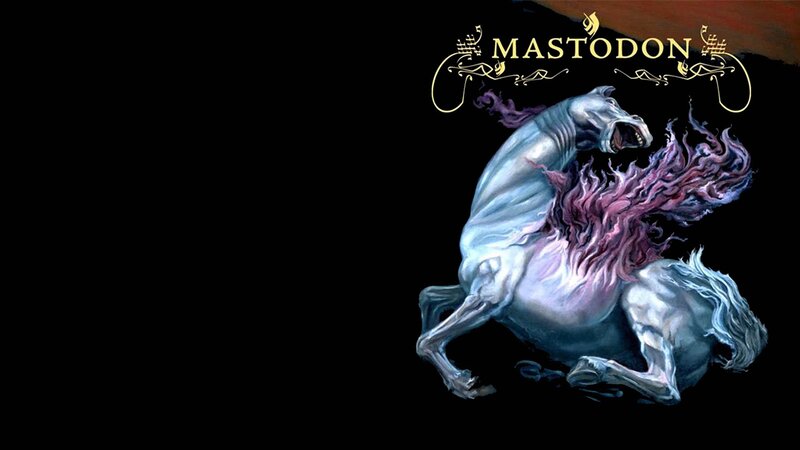 White Horse with Purple Flames