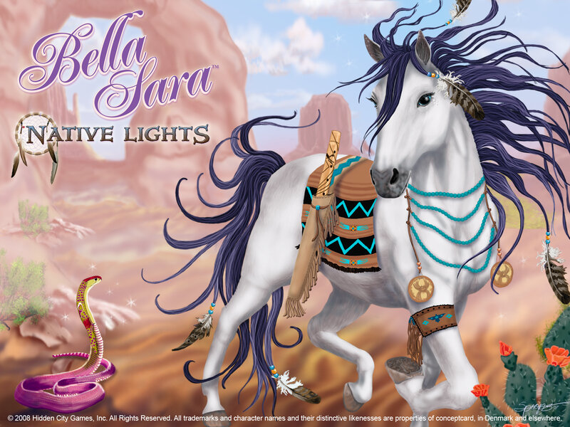 White Horse with Purple Mane