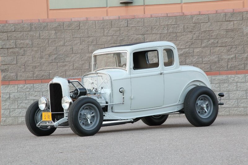 White Hot Rod Car — Gray, Calm