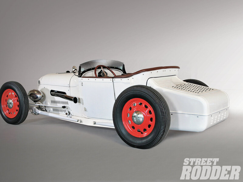 White Hot Rod Car — Neutral