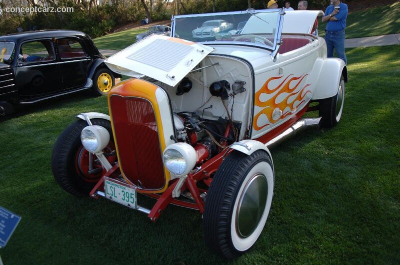White hot rod with flame decals