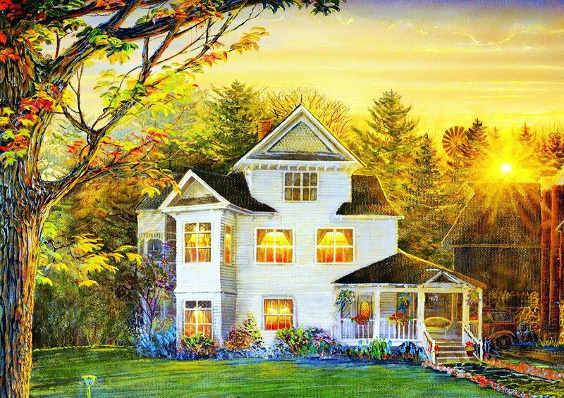 White House at Sunset — Yellow