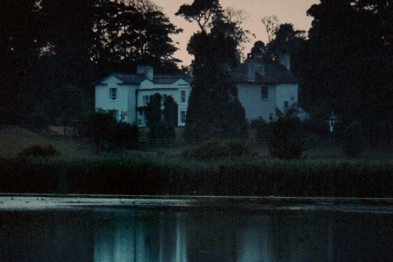 White House by Lake — Blue, Dark