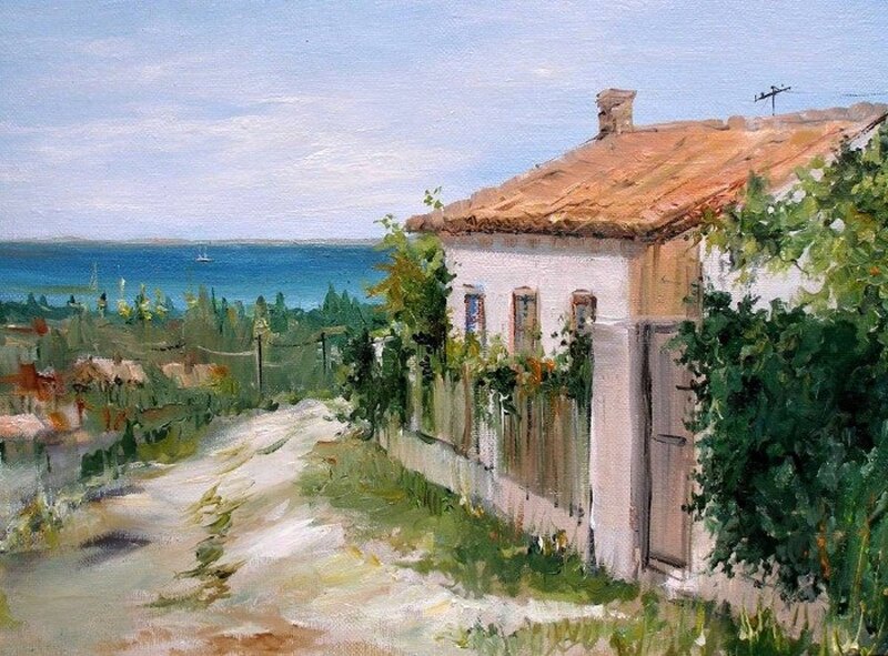 White House by the Sea — Blue, Serene