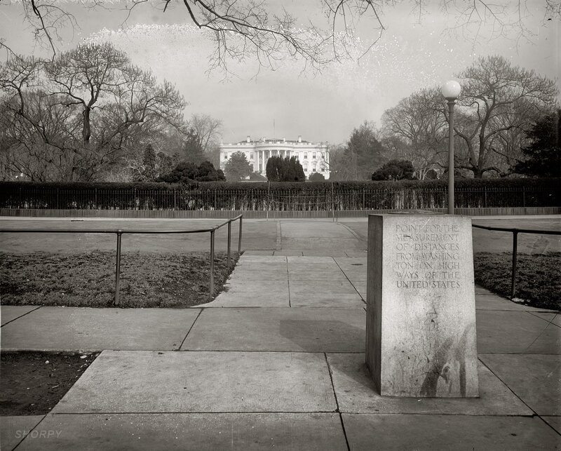 White House from the mile marker