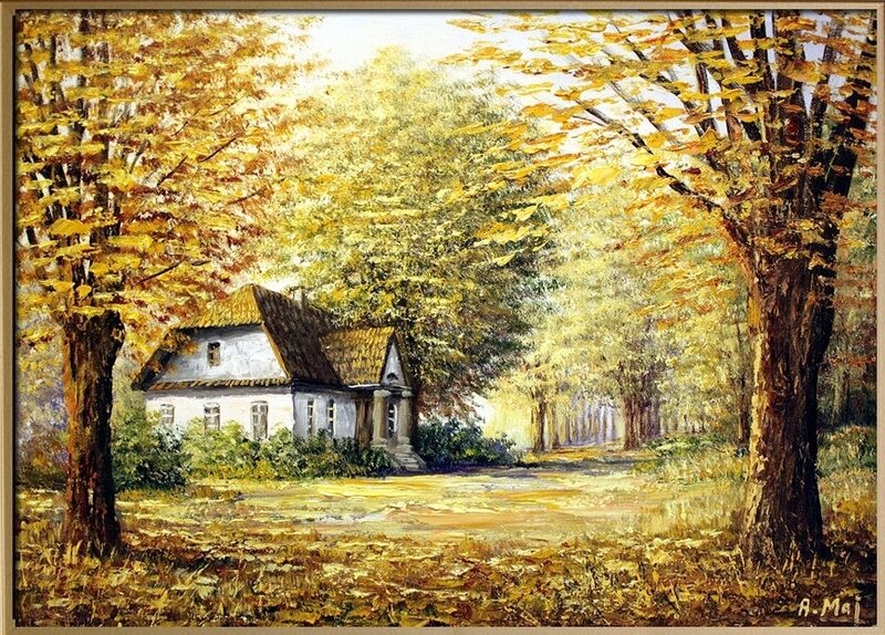 White House in Autumn — Yellow