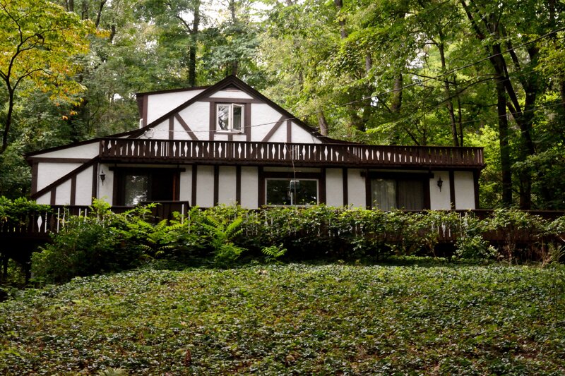 White House in Forest — Green, Serene