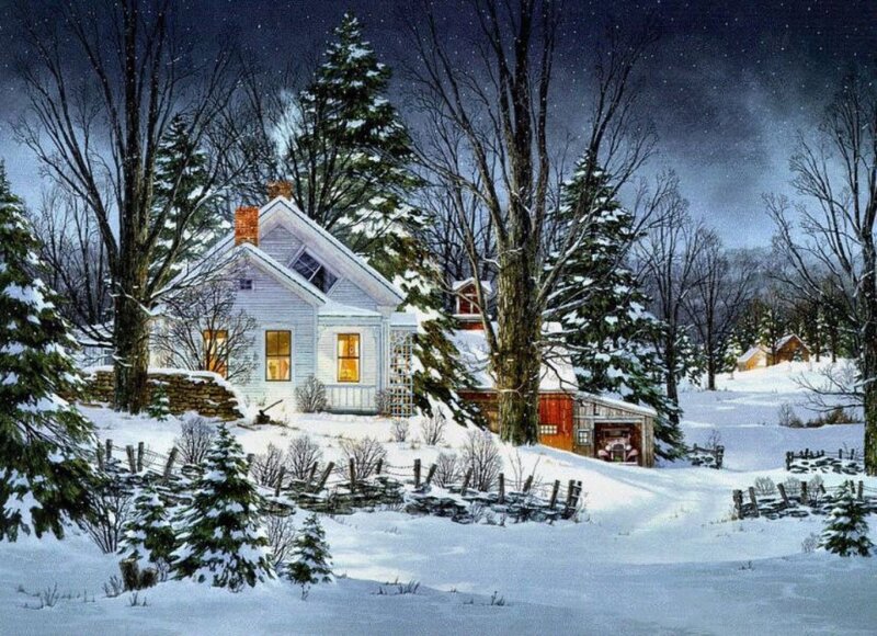 White House in Winter — Serene