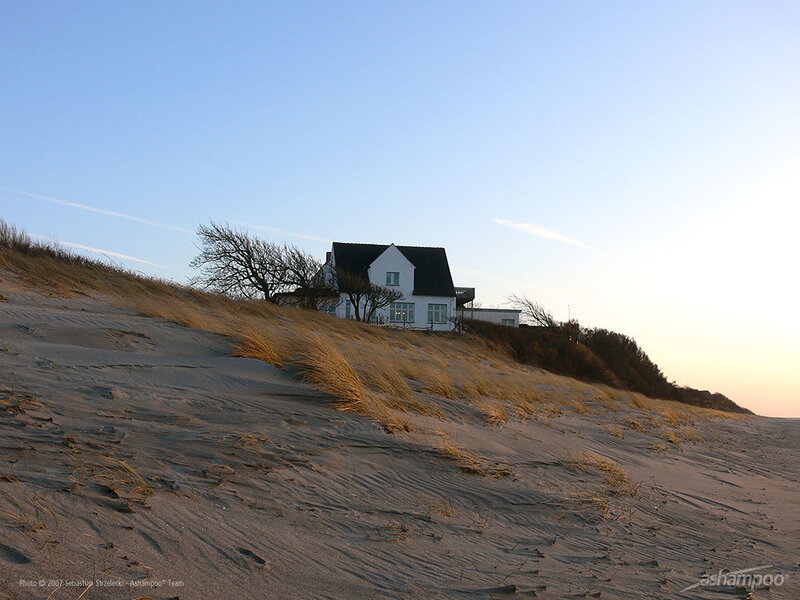 White House on Sand Dune