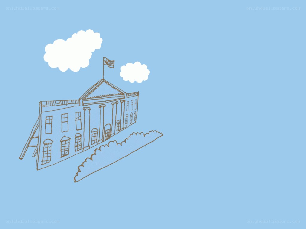 White House sketch illustration