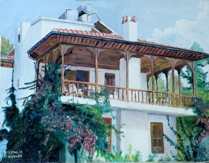 White House with Balcony