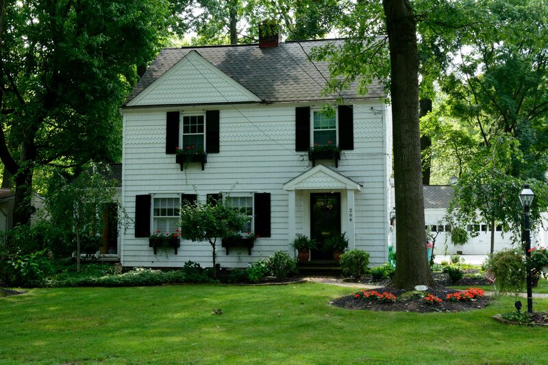 White House with Black Shutters